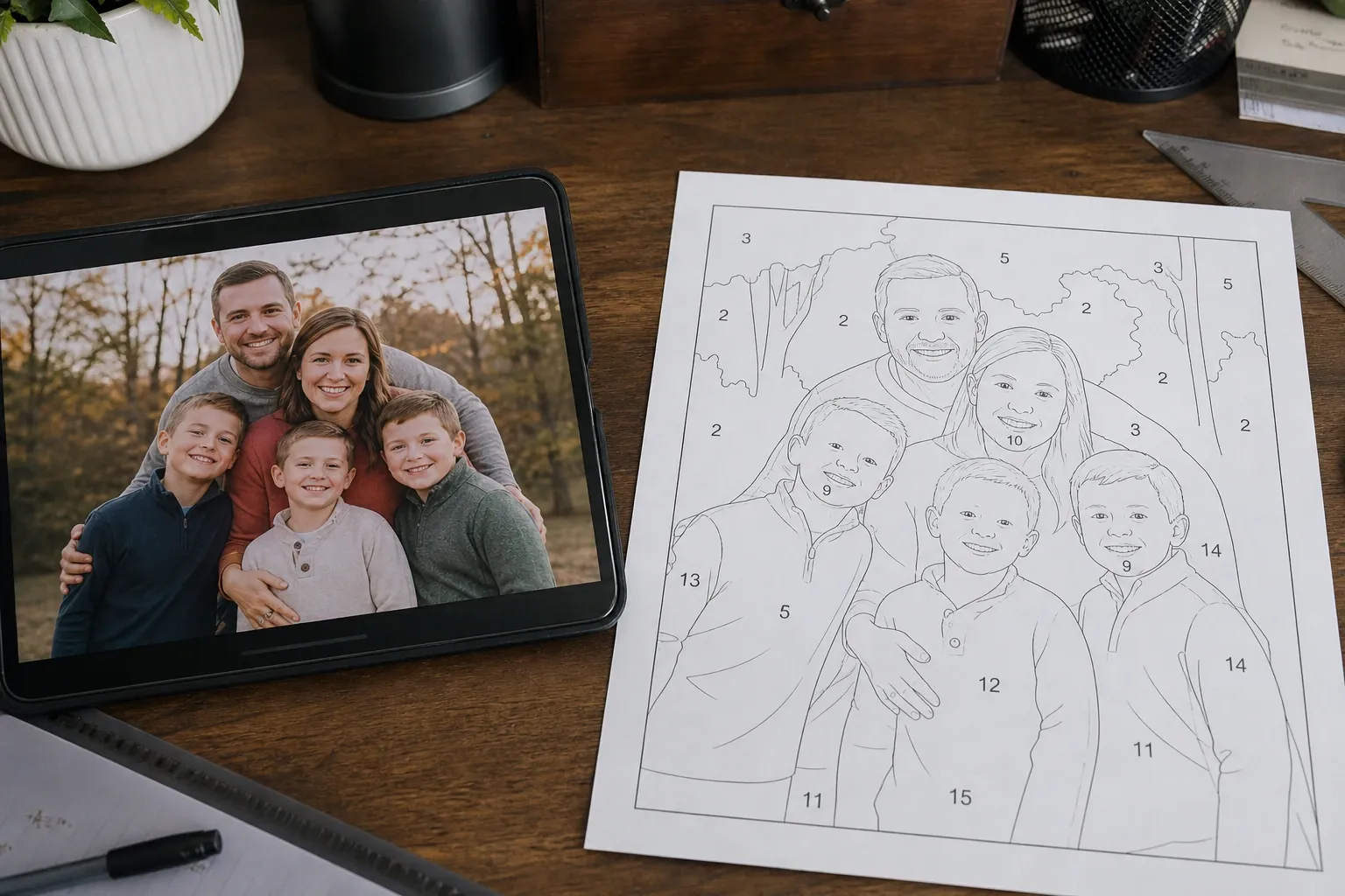 Turn a Photo Into a Custom Paint by Numbers Canvas