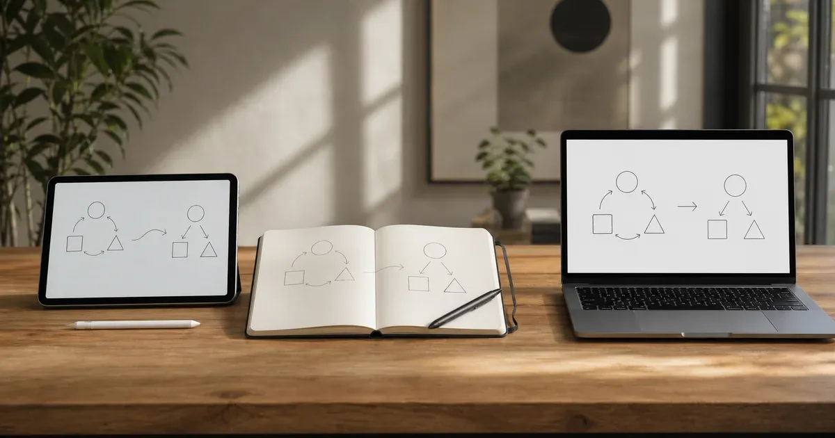 Whiteboard vs Paper vs Slides: Choosing the Right Thinking Tool